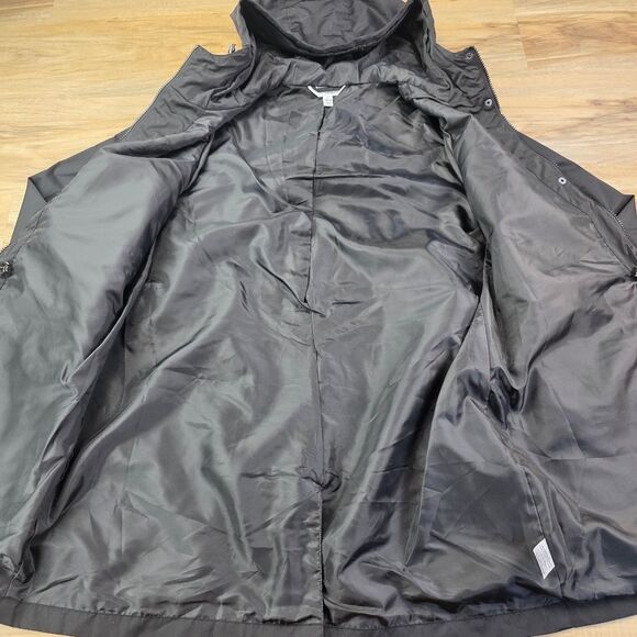 🩵NWT Black Anorak Lightweight Hooded Rain Jacket Large - Picture 6 of 14